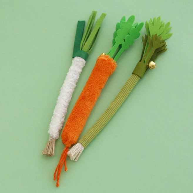 카트클릭 마따따비 고양이 장난감 3종세트 당근 샐러리 파 캣토이, 1세트, 고양이장난감(당근+샐러리+파)