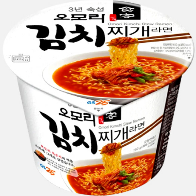 팔도 오모리 김치찌개라면 큰컵 150g, 16개