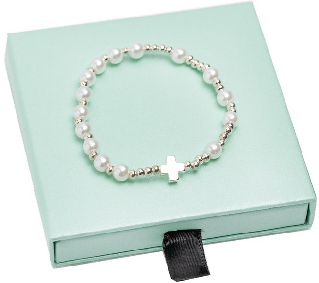 다니엘의기도 묵주 팔찌, 1세트, 화이트02_S