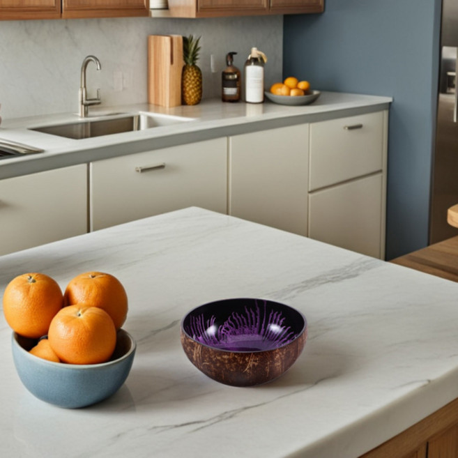 천연 코코넛 껍질 그릇 다용도 소형 장식 접시 사탕 견과류 열쇠 링 홀더 장신구 보관 주방 욕실용, [01] 옵션1