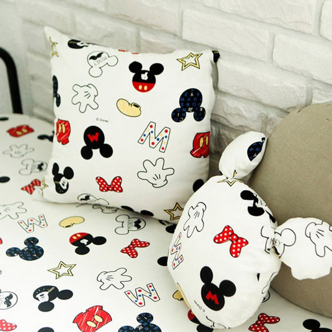 소잉홀릭 면20수 디즈니원단 미키 퍼니 미키마우스 캐릭터 천원단 03383, 1개