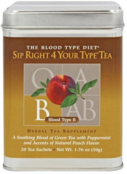 DAdamo - Sip Right 4 Your Type Tea B 루즈 티 블렌드, 1개, 20개입