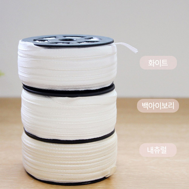 80마] 베이비문 배냇끈 3종 [E0705] 아기옷끈 배냇저고리끈 면끈 유아복끈, 내추럴, 1개
