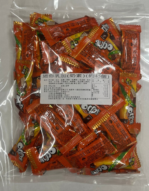 宏亞食品 迷你乳加(奶素), 380g, 1個