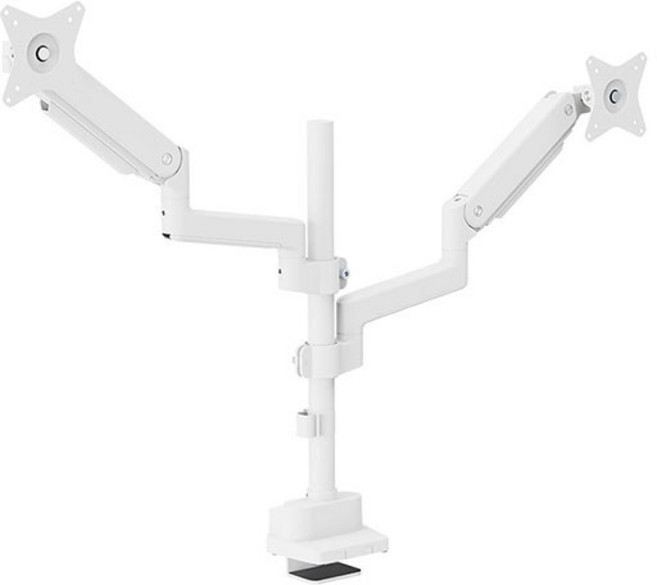 카멜마운트 벽면 밀착형 프리미엄 듀올 모니터 거치대 CMA2V, 화이트, 1개