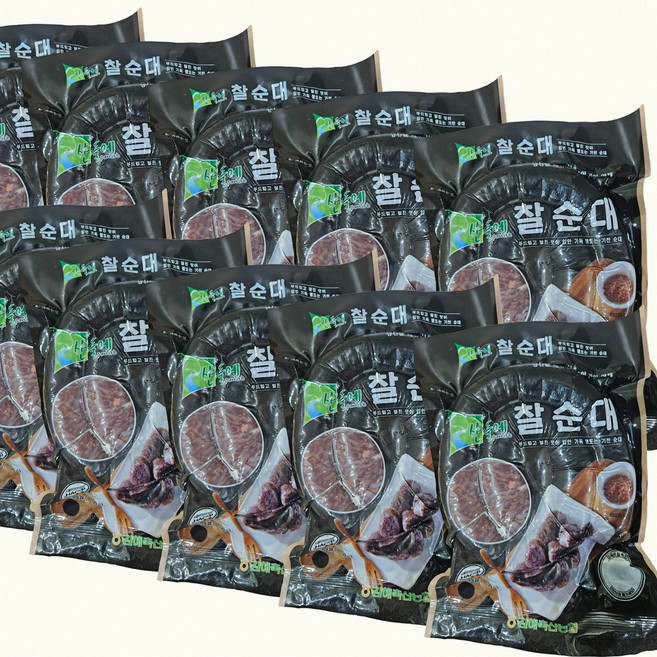 [냉장]김해축협 산들에 찰순대 500g, 10개