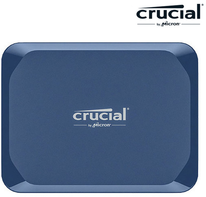 마이크론 크루셜 X10 포터블 외장SSD 대원씨티에스, 블루, 6TB