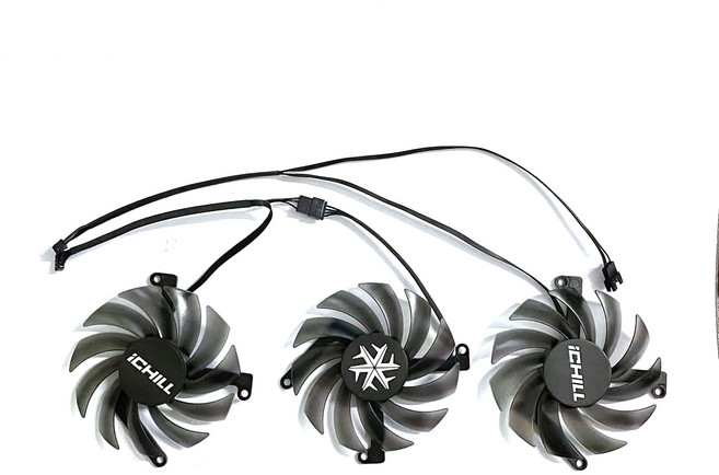 호환 INNO3D GeForce RTX3070ti 3080 iCHILL X3/X4 Super Ice Dragon용 85MM 4PIN CF-12915S RTX GPU 팬, 01 3 FAN