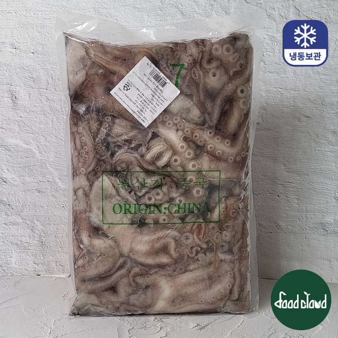 냉동 손질 낙지 내장제거 (300/500) 6~7미, 1개, 2kg (6~7미)
