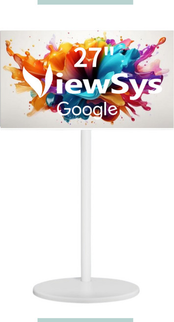 뷰시스 무빙 스마트 삼탠바이미 SET 이동식 TV 거치대 스탠바이미 삼성 M7 삼텐바이미 SET, 방문설치(스탠드형), VSM270SF(화이트), 27인치