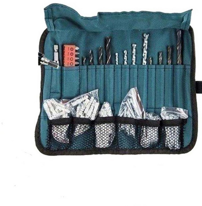 보쉬 드릴비트 칼블럭 세트 두루마리 파우치 세트 100pcs, 1개