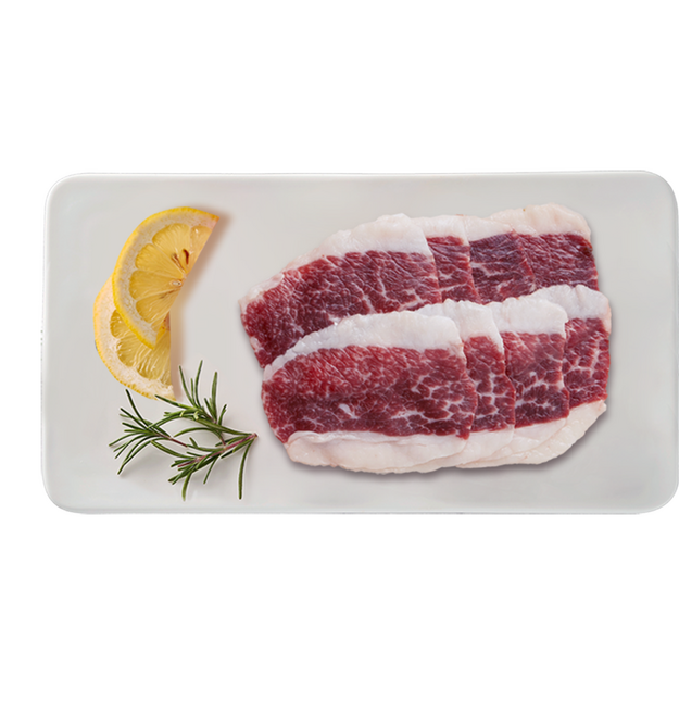 [구미우]1++9등급 한우 차돌박이 구이용(냉동) 최고급 한우 소고기 투뿔 넘버9, 2개, 300g