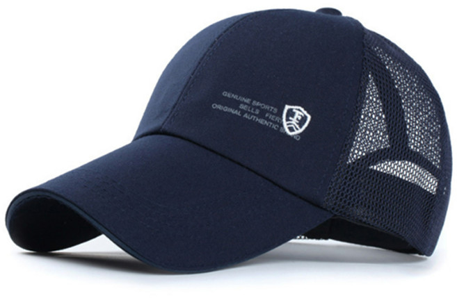 보슈 남성 메쉬 볼캡 대두 캡모자 등산모자 낚시 캠핑 여름 모자 ddn1-21, 네이비