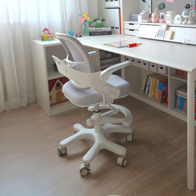 투노 에이루 초등학생 어린이 바른자세 아이 발받침 의자, 그레이