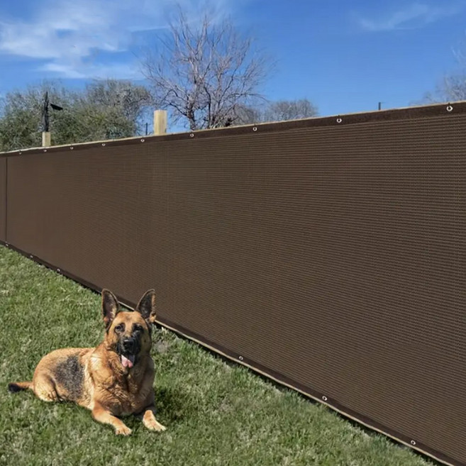 연필트리 사생활보호 테라스가림막 울타리 발코니 휀스, 믹스브라운