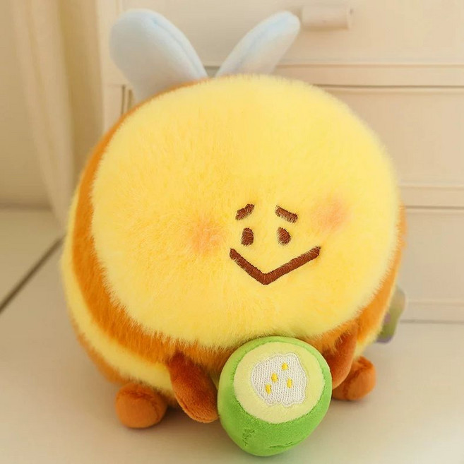 可愛小蜜蜂公仔毛絨玩具布娃娃, 1個, 苦bee抱苦瓜公仔28CM 正版授權商場同款