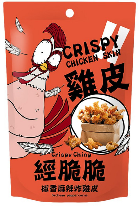 經脆脆 椒香麻辣雞皮餅乾, 30g, 1個