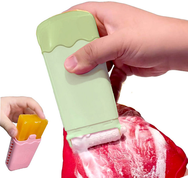 깔끔더하기 빨래비누 거품기 비누곽 거품 롤러케이스, 그린-라이트, 1개