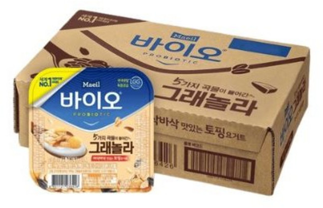 매일바이오 토핑요거트 그래놀라 127g, 24개