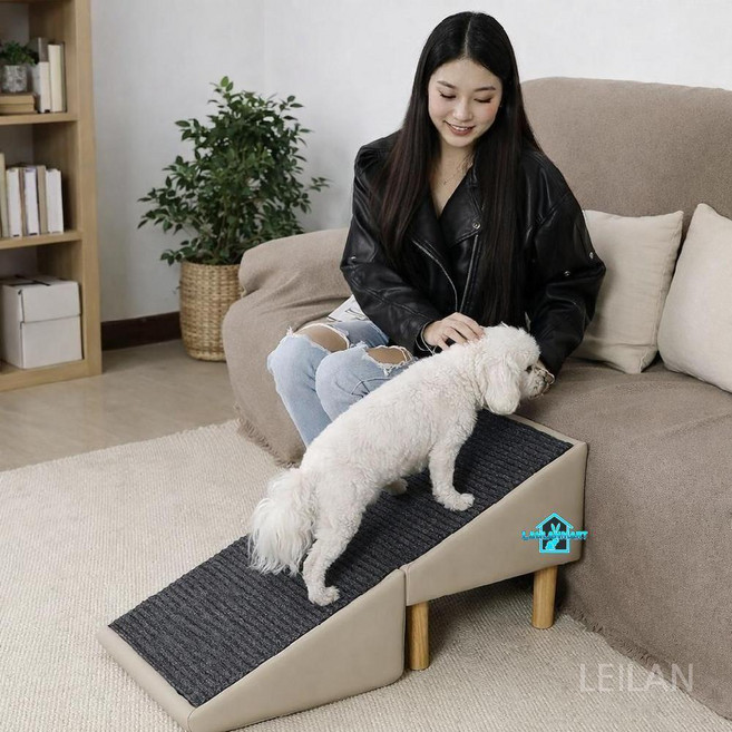 레이란 강아지계단 논슬립 발의자 협탁 의자 미끄럼방지 스텝 계단 슬개골보호 변신형, 1