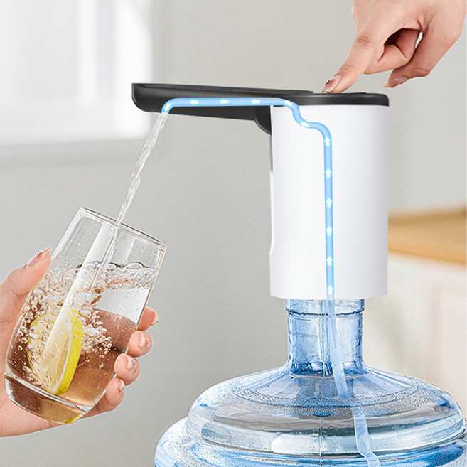 접이식 F형 식수 펌프 스마트 워터 디스펜서 충전식, 흰색, 1개, 20L