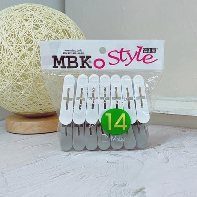 [1+1] 엠비코 스타일 14입 빨래집게, 2개