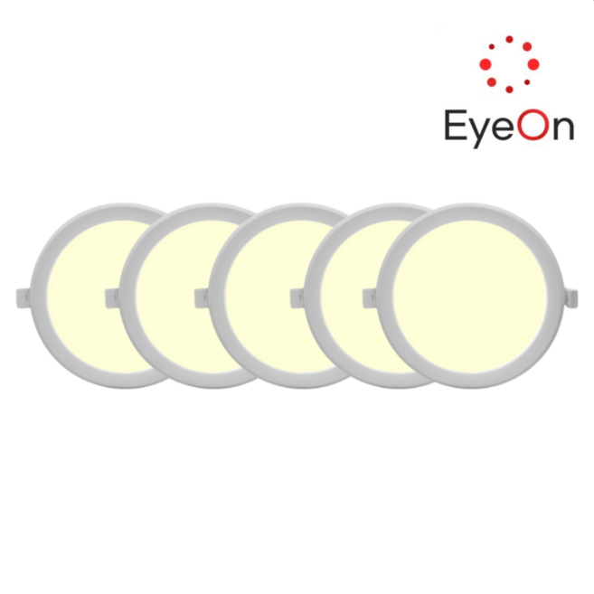 아이온 AS2년 6인치 다운라이트 15W 아주밝음 벌레방지 방습 플리커프리 매입등 매립등, 5개, 주백색(아이보리색)