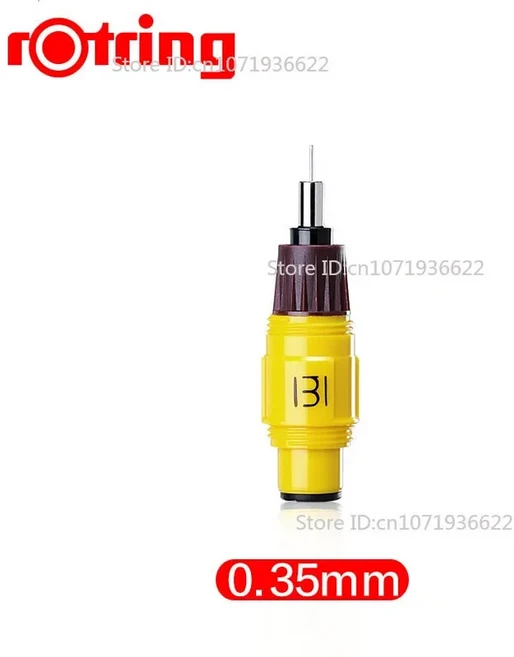 원래 독일 Rotring Isograph 주사기 펜 0.2/0.3mm 드로잉 펜 전문 손으로 그리는 엔지니어 디자인 미술 학, 01 0.35mm(Only Nib)