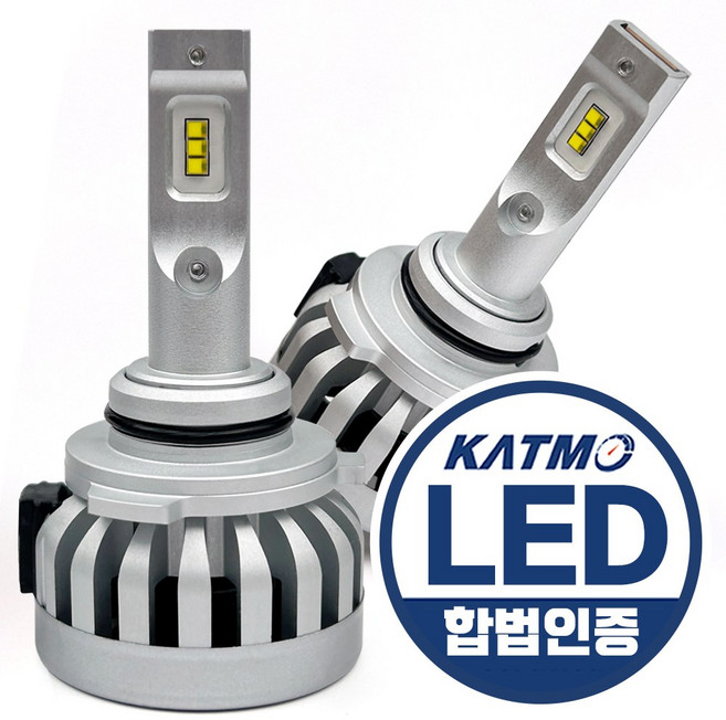 합법인증 더룩 루나 LED 전조등 자동차 전구 헤드라이트 램프, 2개, 9005