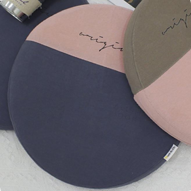 쿠션감 도톰 원형방석 메모리폼 의자패드 편안한 좌석 쿠션