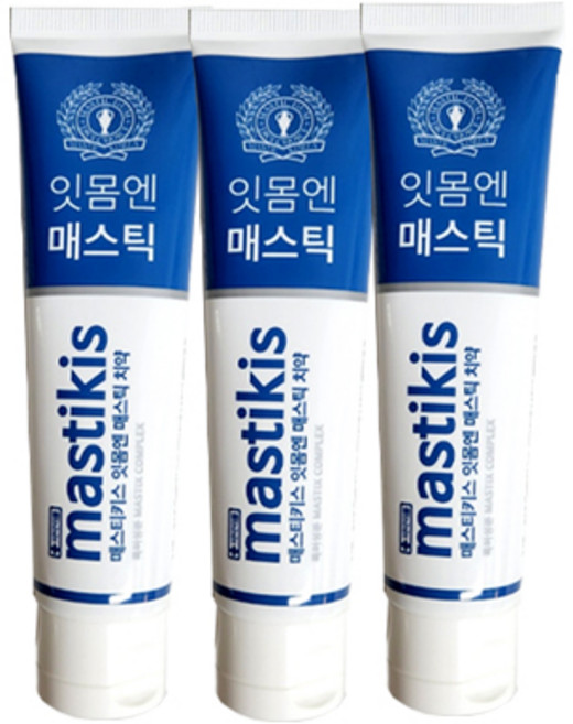 매스티키스 골드 잇몸엔 치약 항균 99.9% 충치균 치주균, 120g, 3개