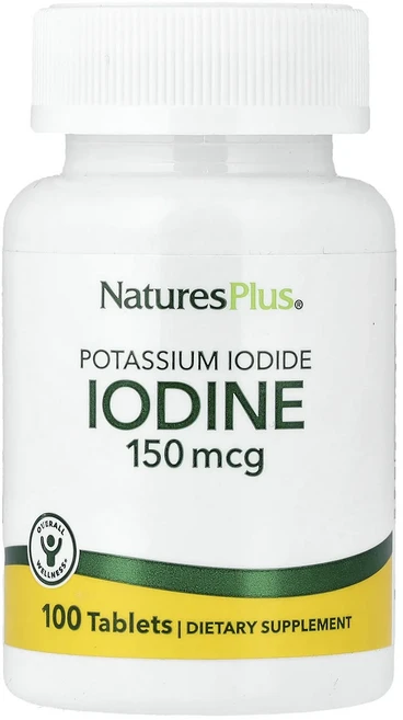 NaturesPlus 요오드 150mcg 100정 - 쿠팡