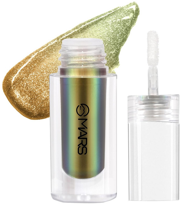 MARS Northern Lights Liquid Eyeshadow With Dual-Tone Chrome Effect | Liquid Shimmer | One Swipe Pigm, 1개, 03-Alaskan Aurora