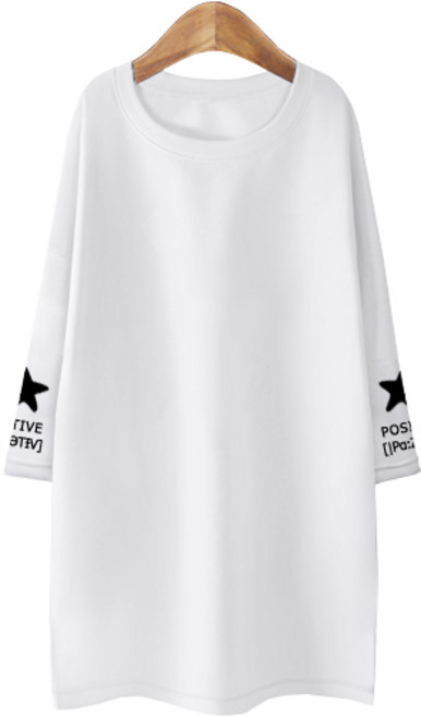 AMB 여성용 파지티브 블론디 특양면 7부 티셔츠