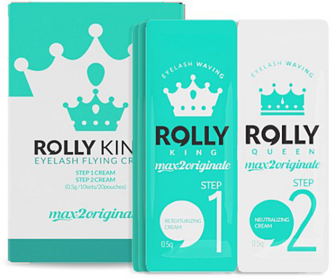 롤리킹 속눈썹 펌제 1제 0.5g + 2제 0.5g, 20세트