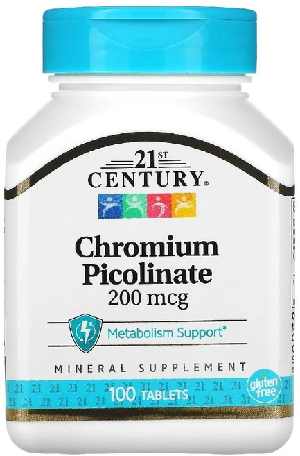 21st Century (21세기 센트리) 크로뮴 피콜리네이트 200mcg 100정, 1 - 쿠팡