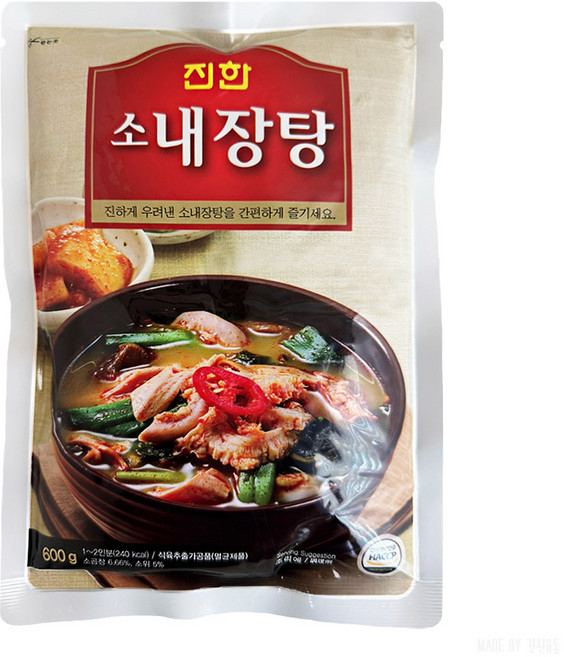 진한식품 진한 소내장탕, 600g, 4개