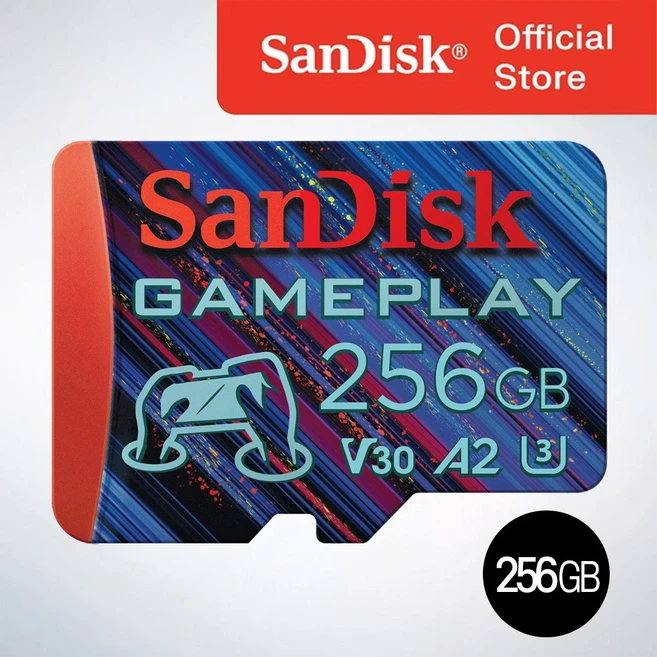 샌디스크코리아 공식인증정품 게임전용 익스트림 마이크로 SD 카드 QXAV GamePlay 게임플레이 256GB - 쿠팡