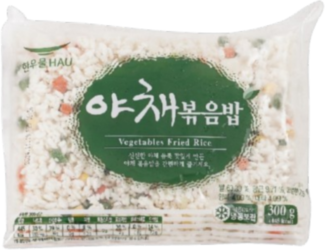한우물 야채볶음밥, 3개, 300g