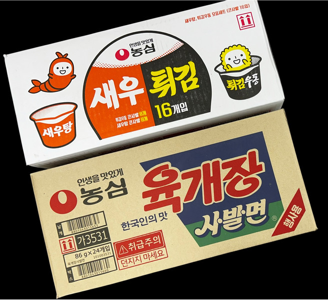 농심 육개장 사발면 86g +농심 새우탕/튀김우동 큰사발 115g 111g, 2박스