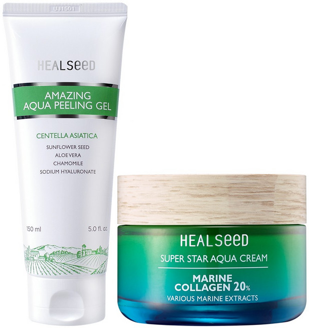 (꿀광 피부 추천) 각질제거 필링젤 150 ml + 콜라겐 미백 주름개선 수분 크림 55ml, 1개