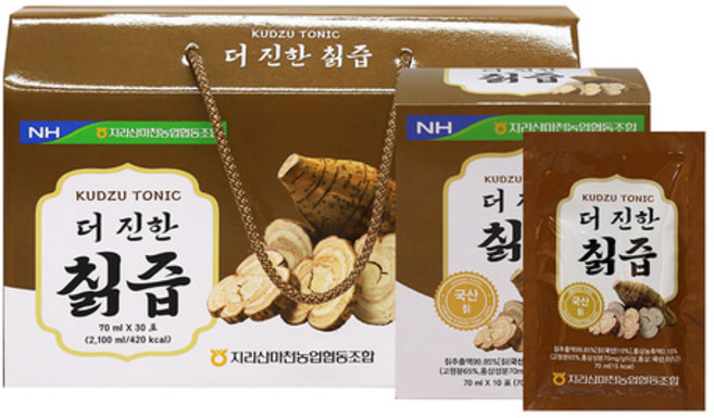 (지리산 마찬농협) 더 진한 칡즙, 60개, 70ml