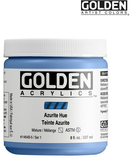 골든 아크릴물감 헤비바디 237ml S1 H.C Azurite Hue