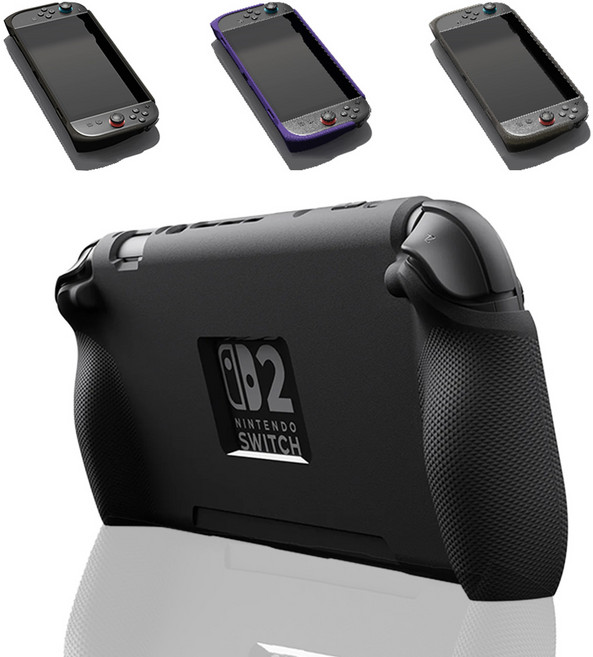 스컬앤코 닌텐도 스위치2 케이스 스탠드 그립, 1개, 스모키블랙, 스탠드 그립 케이스