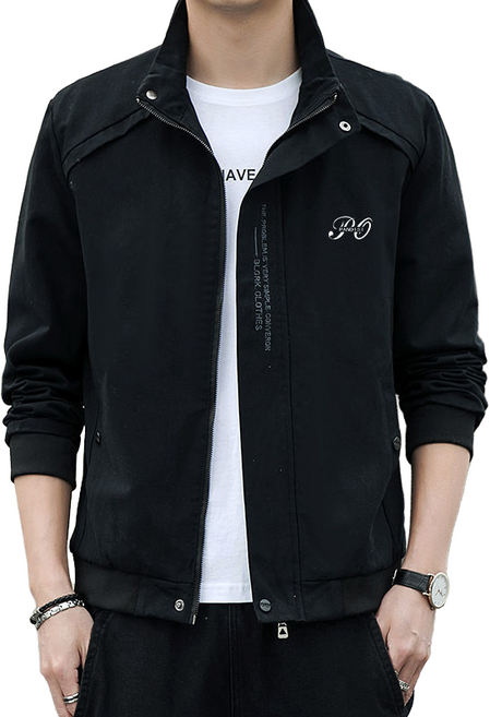 남자 코트 추동 자켓 코트 하이넥 캐주얼 상의 셀럽당 T0197