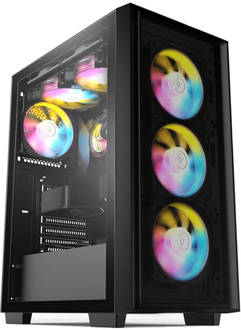 조립PC 고사양 게임용 데스크탑 롤 배그 발로란트 게이밍 사무용 컴퓨터, 19번 9400F+2060+16G+사은품제외, 블랙, 250GB, 16GB, WIN11 Home