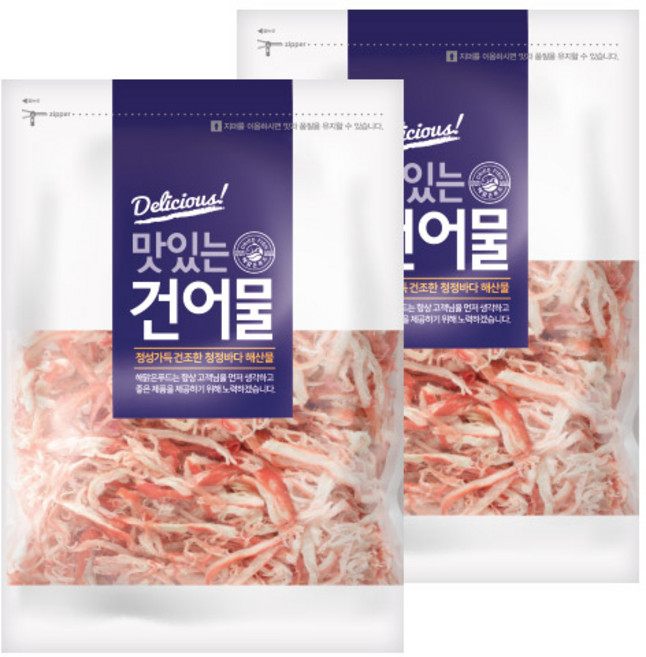해맑은푸드 홍진미 오징어채, 1kg, 2개