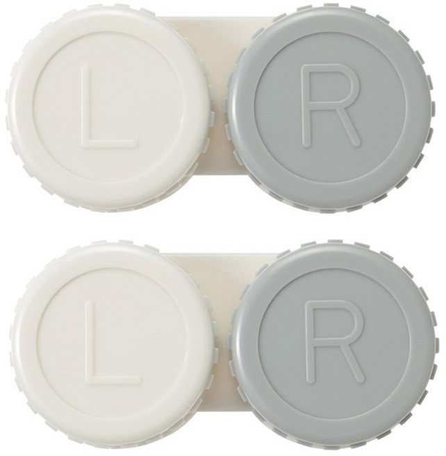 무인양품 콘텍트렌즈 케이스, 2개, 소프트렌즈용