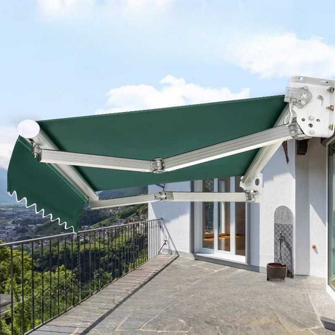 대형 어닝 5m 대형어닝 매장 업소용 상가 천막 테라스 가게 안뜰 야외, A. 일반 수동 어닝