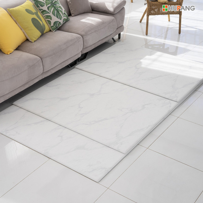 휴팡 디럭스 고탄성 두께 15mm PVC 양면 놀이방매트 유아 어린이 아이방 거실 바닥 쿠션매트, 퓨어 마블